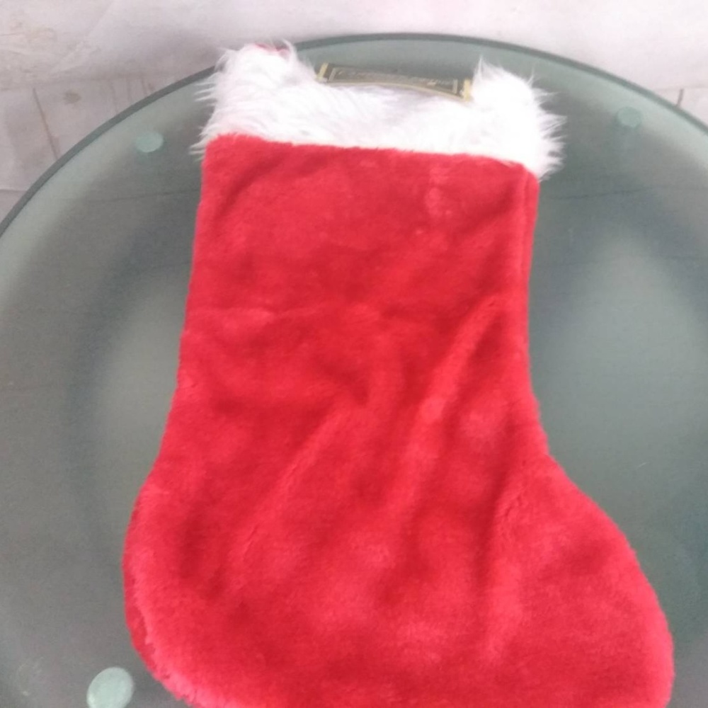 Classic Red & White Christmas Stocking 15"